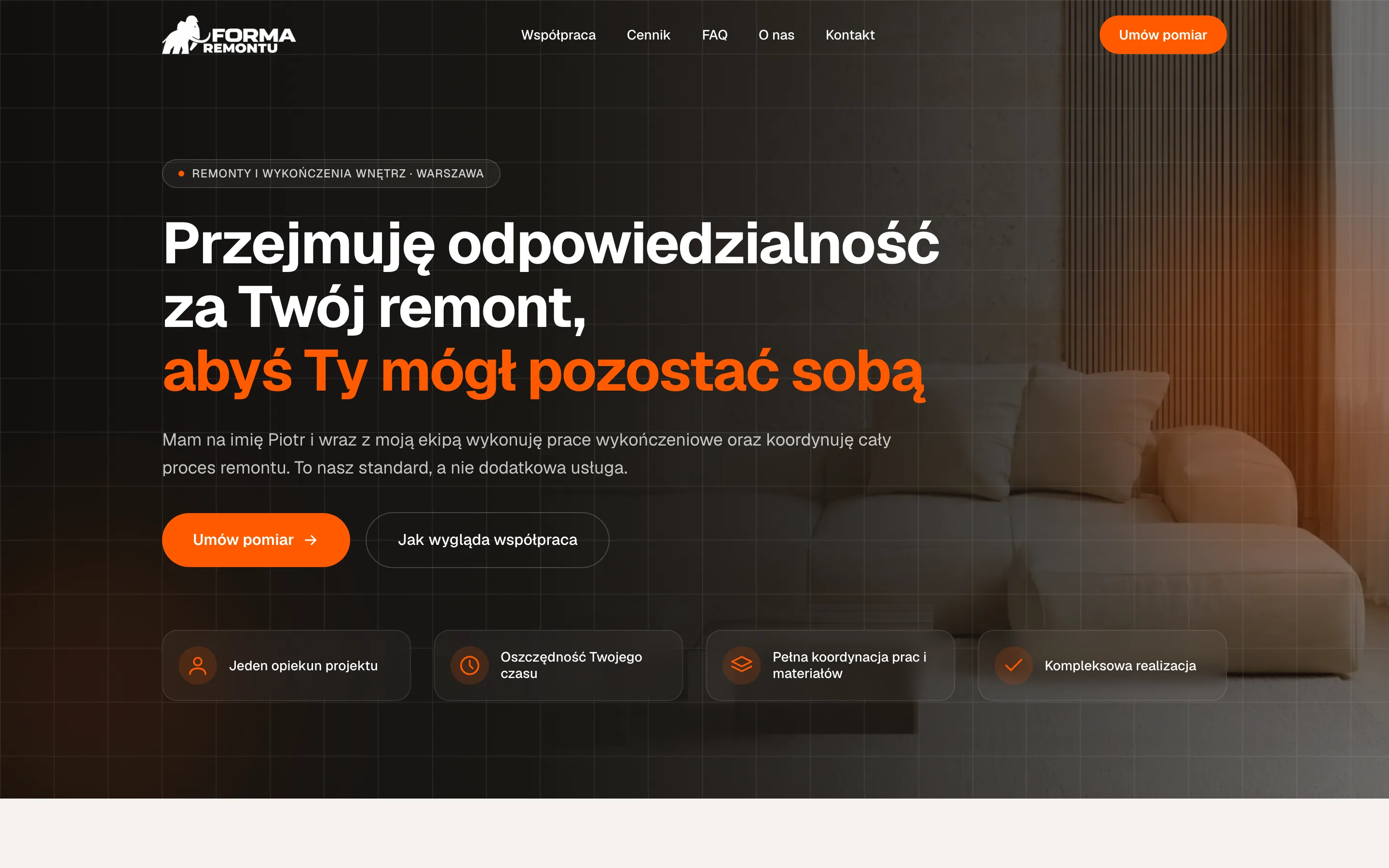Strona internetowa Forma Remontu