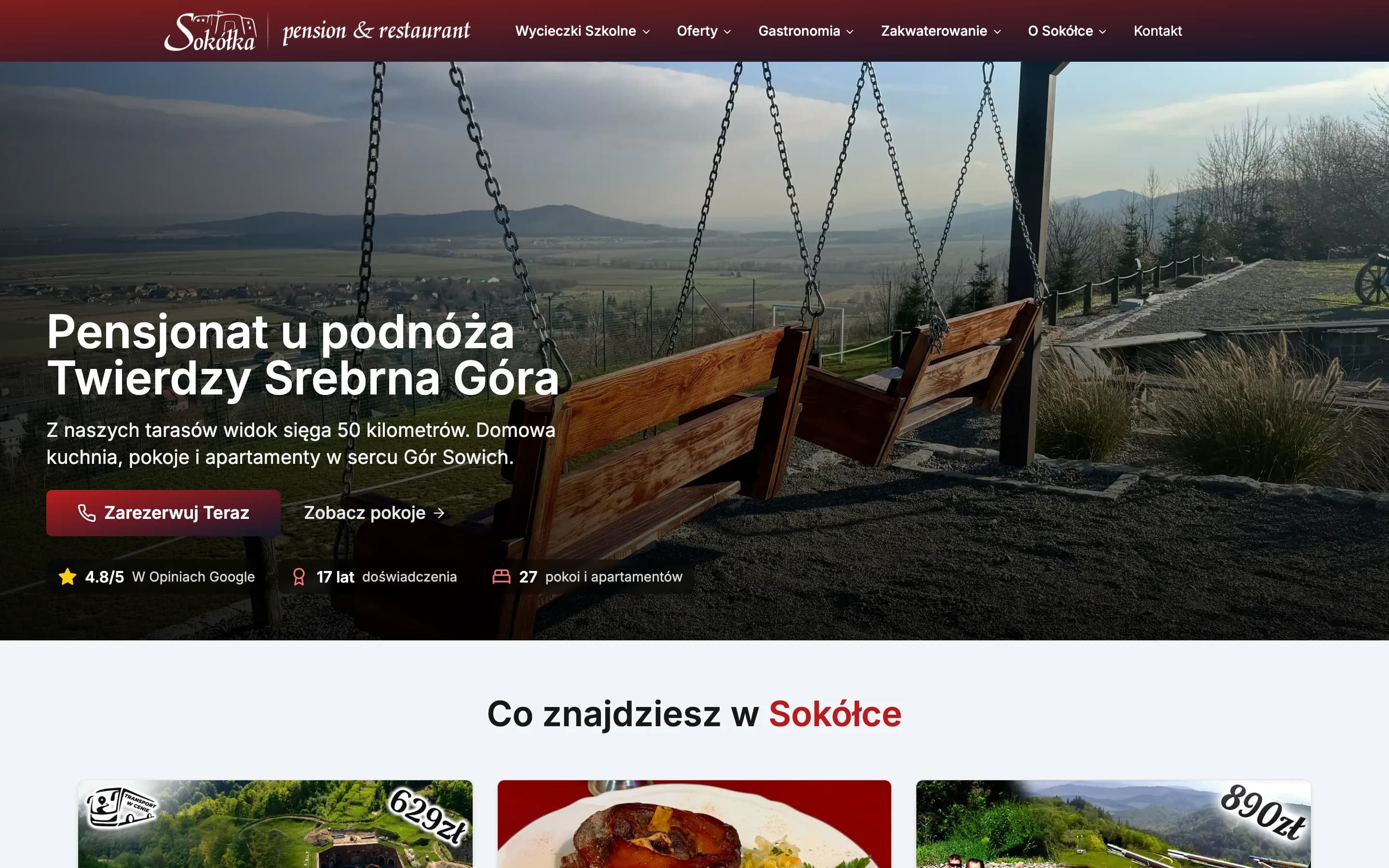 Strona internetowa Sokółka Srebrna Góra